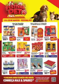 Tabloide Fort Atacadista Página 1: Ração para cães/ gatos €20,90, Natural - areia higiènica lick silica €12,90
