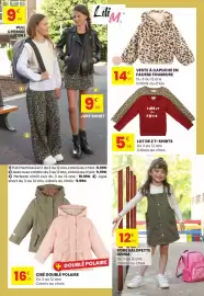 Catalogue Stokomani page 7: Robe salopette denim €12,99, Polaire - cire double €16,99