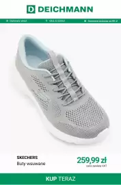 Deichmann gazetka tydzień 33 Strona 5: Buty wsuwane Skechers €259,99