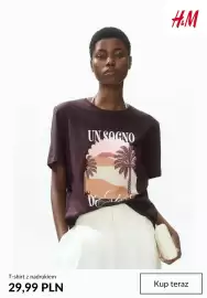 H&M gazetka tydzień 33 Strona 8: T-shirt z nadrukiem H & M €29,99