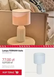 Homla gazetka tydzień 33 Strona 6: Lampa stołowa Fernan biała €77,00