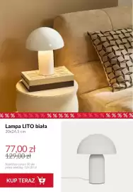 Homla gazetka tydzień 33 Strona 7: Lampa Lito biała €77,00