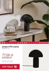 Homla gazetka tydzień 33 Strona 9: Lampa Lito czarna €77,00