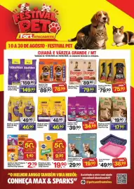 Tabloide Fort Atacadista Página 1: Mix - ração para gatos €16,99, Purina - ração para cães dog chow €159,99