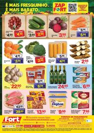 Tabloide Fort Atacadista Página 2: Alho picado €9,98, Bergamota €4,48