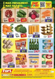 Tabloide Fort Atacadista Página 2: Alho picado €9,98, Bergamota €4,48