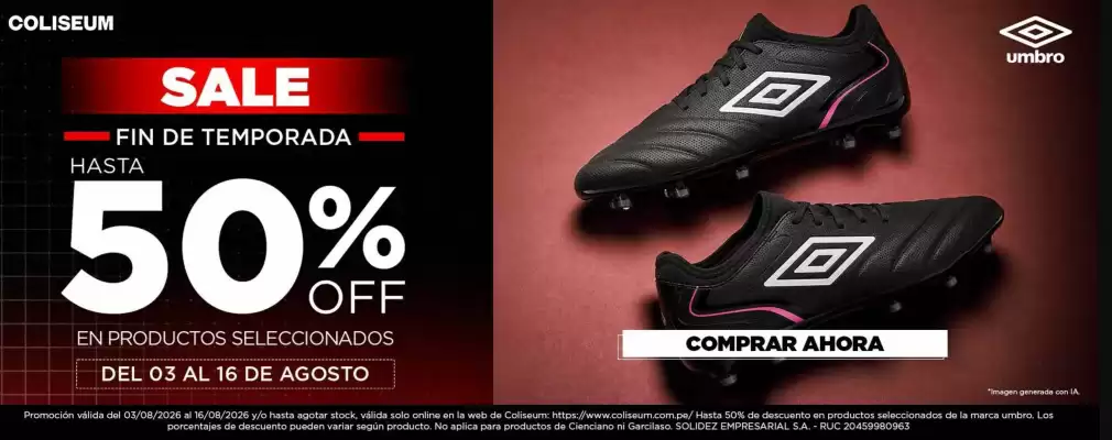 Umbro (válido hasta 18-08)