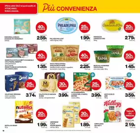 Volantino Superconti Pagina 18: Pesto alla genovese fresco Rana €1,45, Pancetta dolce o affumicata - 30% grassi 2x60 g €1,35
