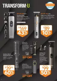 Shaver Shop catalogue Page 12: SUper-close T-800 Trimmer €89,00, Lithium-ion All In One Trimmer €99,00