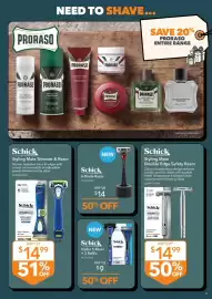 Shaver Shop catalogue Page 19: Schick 6-Blade Razor €14,00, Schick Hydro 5 Razor €9,00