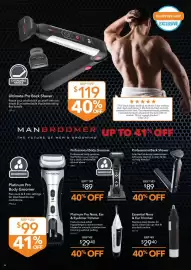 Shaver Shop catalogue Page 6: Professional Body Groomer €89,00, Platinum Pro Nose, Ear & Eyebrow Trimmer €29,40