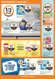 Foodworks catalogue week 33 Page 32: Earthwise Laundry Liquid €17,00, OMO 3 in 1 Laundry Capsules €17,00