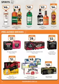 Foodworks catalogue week 33 Page 37: Cruiser Double €28,00, Bundy UP or Johnnie Walker Red 4.6% €51,00