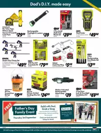 Bunnings catalogue Page 3: Ryobi 4 Pce Reciprocating Saw Blade Set €13,99, Rechargeable Flashlight & Lantern €39,00