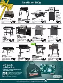 Bunnings catalogue Page 6: Matador 'Spark' 4 Burner BBQ €669,00, Matador 'Ignite' 4 Burner BBQ €869,00