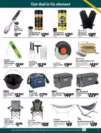 Bunnings catalogue Page 7: OZtrail 'RV' Camp Chair €105,00, Esky 52L 'Advanced' Chest Cooler €149,99