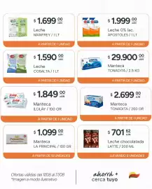Catálogo El Milagro Mayorista semana 33 Página 10: Apostoles leche 0% lactosa €1.999,00, Cosalta leche €1.590,00