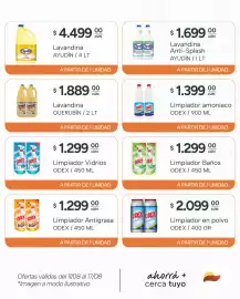 Catálogo El Milagro Mayorista semana 33 Página 5: Odex limpiador vidrios €1.299,00, Odex limpiador baños €1.299,00