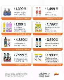Catálogo El Milagro Mayorista semana 33 Página 6: Jardín limpiador desinfectante €1.199,00, Magic detergente limón €1.799,00