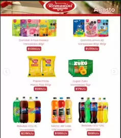 Catálogo Supermercados Romanini Página 3: Kem - bebidas €2.190,00, Zuko - jugos €179,00