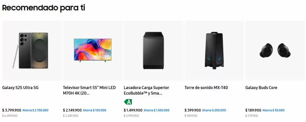 Samsung (válido hasta 25-08)
