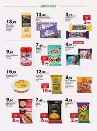 Encarte Zaffari Página 7: Amendoim Mendorato/ Crokíssimo Santa Helena €10,99, Chocolate importado milka €13,90