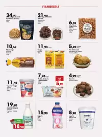 Encarte Zaffari Página 8: Castanha-de-caju €34,90, Pão burger brioche €10,69