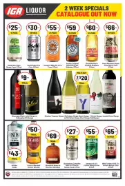 IGA Liquor catalogue Page 2: Bundaberg Campfire Rum Premix €27,00, Mcguigan Black Label Range or Yellowglen NV Range €9,00