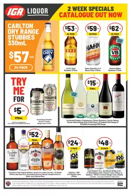 IGA Liquor (valid until 25-08)