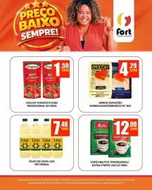 Catálogo Fort Supermercados semana 33 Página 1: Molho tomate fugini tradicional €1,59, Arroz emoções parbolizado/branco €4,29