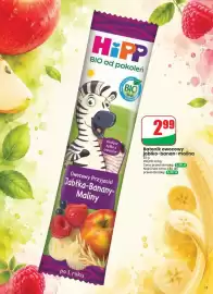 Dino gazetka tydzień 33 Strona 11: Batonik owocowy jabłko-banan-malina HiPP Owocowy Przyjaciel €2,99