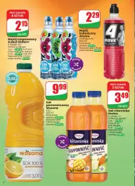 Dino gazetka tydzień 33 Strona 2: Sok Vitaminka Hortex jabłko marchew mango €3,49, Napój izotoniczny 4move €2,29