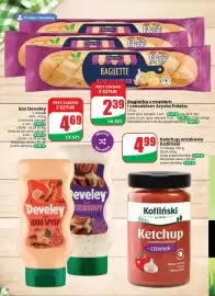 Dino gazetka tydzień 33 Strona 26: Bagietka z masłem i czosnkiem BakerVille €2,39, Ketchup smakowy Kotliński czosnek €4,99