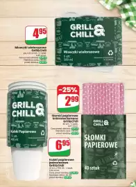 Dino gazetka tydzień 33 Strona 29: Miseczki wielorazowe Grill & Chill €4,95, Kubki papierowe jednorazowe Grill & Chill €6,95