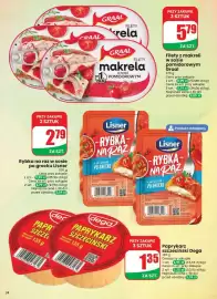 Dino gazetka tydzień 33 Strona 34: Rybka na raz w sosie po grecku Lisner €2,79, Paprykarz szczeciński Dega €1,35