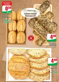 Dino gazetka tydzień 33 Strona 49: Bułka paluch pszenny śniadaniowy €0,59, Chleb orkiszowy €4,49