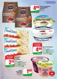 Dino gazetka tydzień 33 Strona 51: Ser mascarpone Mlekpol €4,99, Deser Galaretka Polmlek Sakura €1,99