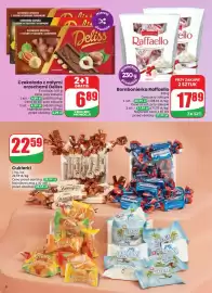 Dino gazetka tydzień 33 Strona 6: Czekolada mleczna z całymi orzechami laskowymi Deliss €4,59, Cukierki Konafetto luz €22,59