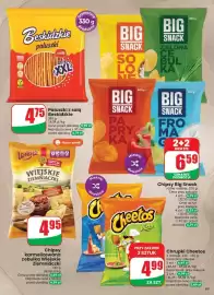 Dino gazetka tydzień 33 Strona 63: Chipsy solone Big Snack €6,59, Chrupki pizza Cheetos €4,99