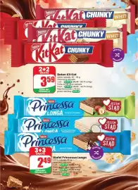 Dino gazetka tydzień 33 Strona 7: Baton Kit Kat Chunky €3,59, Wafel Princessa Longa Orzechowa €2,49