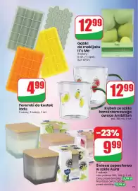 Dino gazetka tydzień 33 Strona 75: Świeca zapachowa w szkle Aura €9,99, Kubek ze szkła borokrzemowego owoce Ambition €12,99