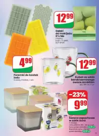 Dino gazetka tydzień 33 Strona 75: Świeca zapachowa w szkle Aura €9,99, Kubek ze szkła borokrzemowego owoce Ambition €12,99