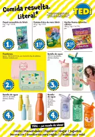 Catálogo TEDi Página 12: Fiambra €2,00, Stitch corn crisps €1,55