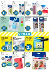 Catálogo TEDi Página 3: Stylex bloc de cartulina para dibujo €2,00, Stylex lápices de colores triangulares €3,55