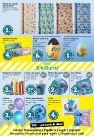 Catálogo TEDi Página 5: Bolígrafo multicolor €2,00, Platos de papel €2,00