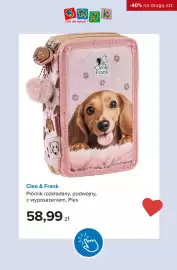 Smyk gazetka Strona 7: Piórnik rozkładany podwójny z wyposażeniem Pies Cleo & Frank €58,99