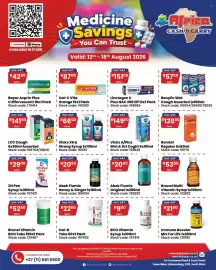 Africa Cash and Carry catalogue week 33 Page 1: Vicks A/Plus Wet & Drt Coght €149,00, Vicks Xtra Strong Syrup €66,00