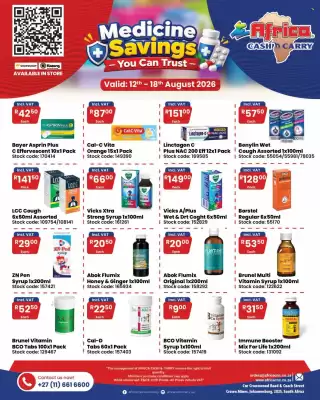 Africa Cash and Carry (valid until 18-08)