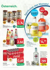 SPAR Gourmet Flugblatt Seite 11: Martini Bianco Vermouth €7,99, Hell Eiskaffee Latte €0,74