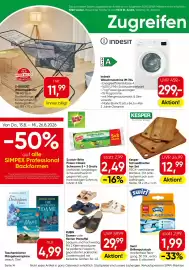 Eurospar Flugblatt Seite 14: Indesit Waschmaschine IM 764 €299,00, Swirl Brillen-Putztücher €1,99